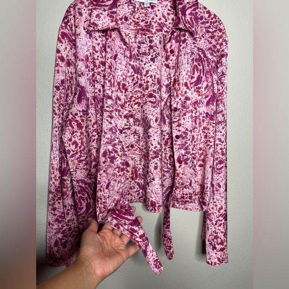 Maison D’Amelie Anthropologie satin top blouse - Picture 6 of 7